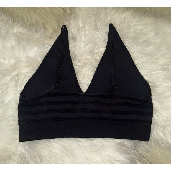 Jockey Seamfree Bralette Bra Striped Lined Wire Free Womens L Large Black - Picture 4 of 5